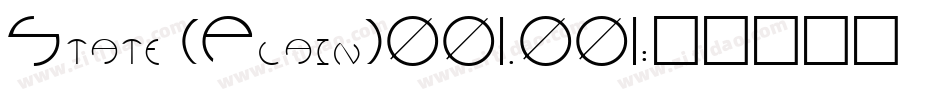 State (Plain)001.001字体转换